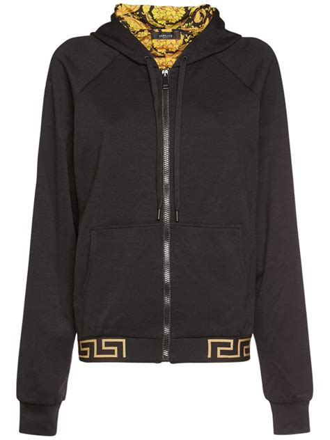 versace pullover damen|versace zip up hoodie.